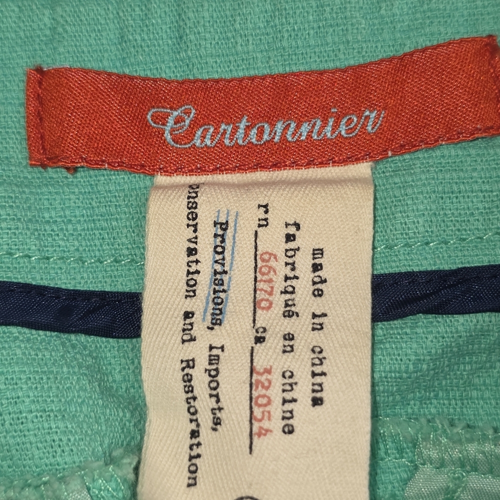 Cartonnier for Anthropologie Green Tailored Shorts – Women’s Size 2 - Picture 5 of 7